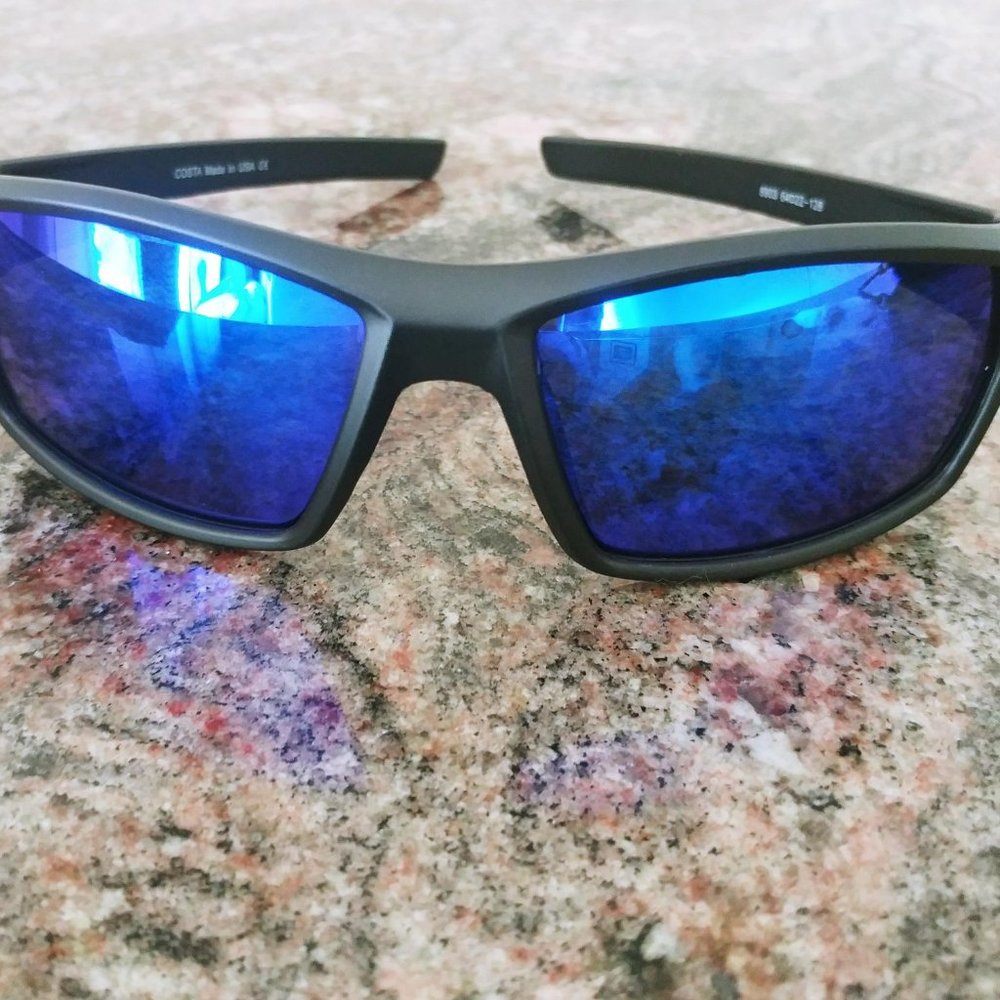 Black with Blue Lenses Mraf-005 Sunglasses